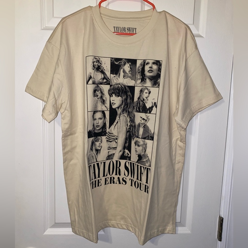 Taylor Swift The Eras Tour Beige T-shirt